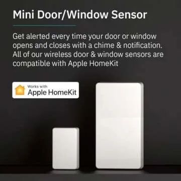 Abode Mini Door/Window Sensor | Be Alerted to Doors & Windows Opening and Closing | Works with Apple HomeKit | Requires Abode Hub