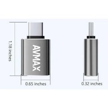 AVMAX USB Adapter 4 Pack for Fast Data Transfer and Charging