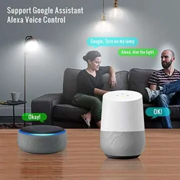 DOGAIN Smart LED Candelabra Bulbs for Alexa & Google Home