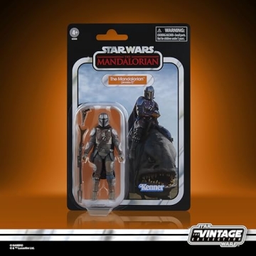 STAR WARS The Vintage Collection Blurrg & The Mandalorian, The Mandalorian 3.75 Inch Collectible Action Figure 2-Pack