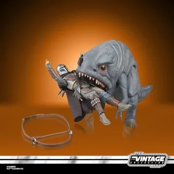 STAR WARS The Vintage Collection Blurrg & The Mandalorian, The Mandalorian 3.75 Inch Collectible Action Figure 2-Pack