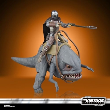 STAR WARS The Vintage Collection Blurrg & The Mandalorian, The Mandalorian 3.75 Inch Collectible Action Figure 2-Pack