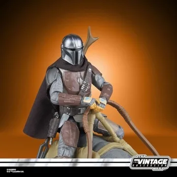 STAR WARS The Vintage Collection Blurrg & The Mandalorian, The Mandalorian 3.75 Inch Collectible Action Figure 2-Pack