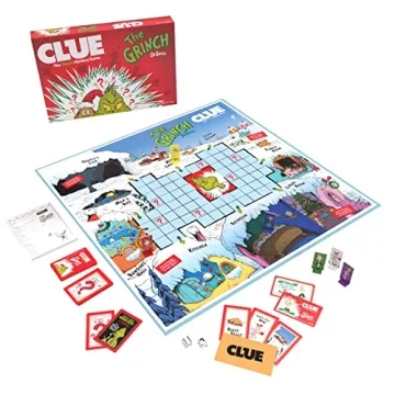 CLUE The Grinch Mystery Game Holiday Theft Whoville Fun