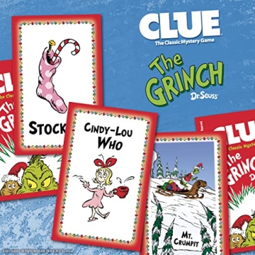 CLUE The Grinch Mystery Game Holiday Theft Whoville Fun