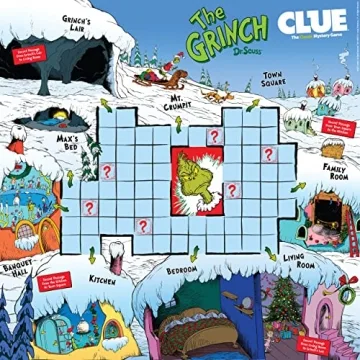 CLUE The Grinch Mystery Game Holiday Theft Whoville Fun