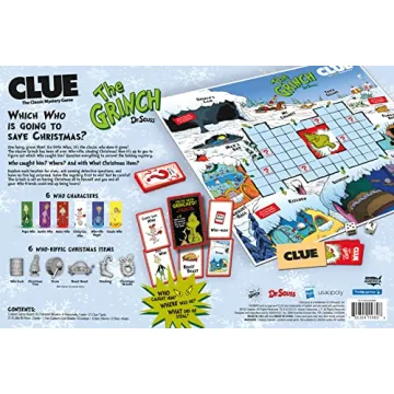 CLUE The Grinch Mystery Game Holiday Theft Whoville Fun