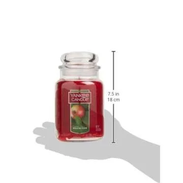 Yankee Candle Macintosh Scented, Classic 22oz Large Jar Single Wick Candle, Over 110 Hours of Burn Time