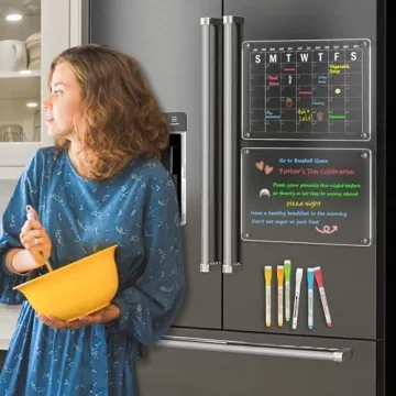 WALGLASS Acrylic Fridge Calendar for Smart Organization