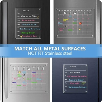 WALGLASS Acrylic Fridge Calendar for Smart Organization