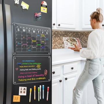 WALGLASS Acrylic Fridge Calendar for Smart Organization