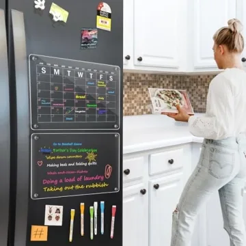WALGLASS Acrylic Fridge Calendar for Smart Organization