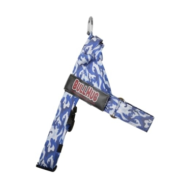 BULLHUG Adjustable Dog Harness - No Pull, No Choke - for English Bulldogs, French Bulldogs, Pugs & B...