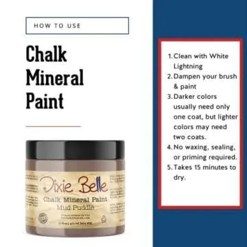 Dixie Belle Paint Company Chalk Finish Furniture Paint | Mud Puddle (16oz) | Matte Rich Taupe Chic Chalk Mineral Paint | DIY Furniture Paint