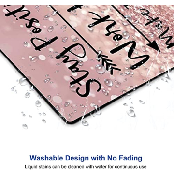 Inspirational Quote Mouse Pad Stay Positive Motivational Desk Accessory