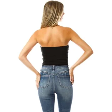 MixMatchy Women's Double Layered Bandeau Top for Versatile Style