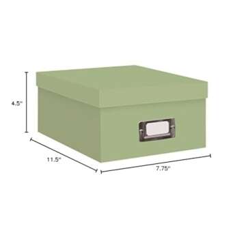 Pioneer Photo Albums Photo Storage Box - Sage Green (Set of 2)