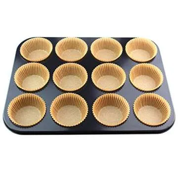 Eoonfirst Baking Cups 200 Pcs Eco-Friendly Greaseproof Paper