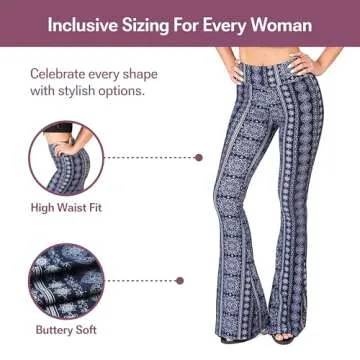 Stylish SATINA High Waisted Flare Leggings for Women