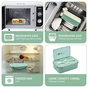 LOVINA Bento Box for Healthy Meals On-the-Go
