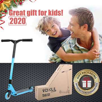 VOKUL S1 Pro Scooters - Beginner Stunt Scooter | Trick Scooter for Kids 7 Years and Up - Durable Fre...