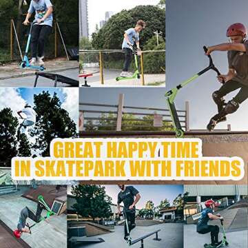 VOKUL S1 Pro Scooters - Beginner Stunt Scooter | Trick Scooter for Kids 7 Years and Up - Durable Freestlye Scooter for Boys and Grils - Nice Color,Durable