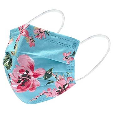 Everydayspecial 3 Layer Flower Print Masks for Adults