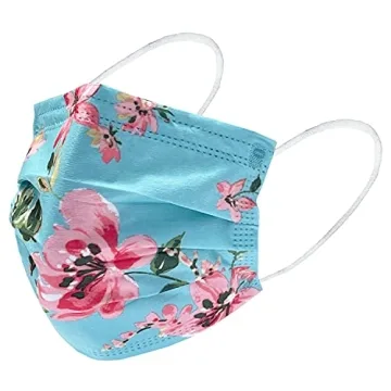 Everydayspecial 3 Layer Flower Print Masks for Adults