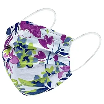 Everydayspecial 3 Layer Flower Print Masks for Adults