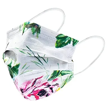 Everydayspecial 3 Layer Flower Print Masks for Adults