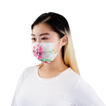 Everydayspecial 3 Layer Flower Print Masks for Adults