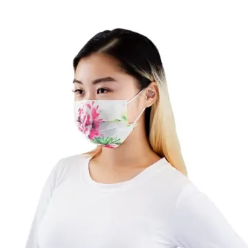 Everydayspecial 3 Layer Flower Print Masks for Adults