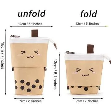 Friinder Telescopic Pencil Bag Pen Holder - Cute Pop Up Design for Stationery