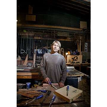 IRWIN Marples Chisel Set for Woodworking, 6-Piece (M444SB6N), Blue