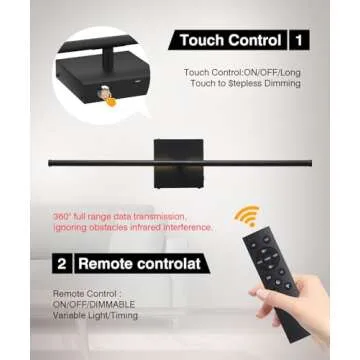 Battery Operated Wall Sconce with Remote Control Set of Two