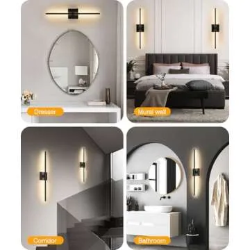 Battery Operated Wall Sconce with Remote Control Set of Two