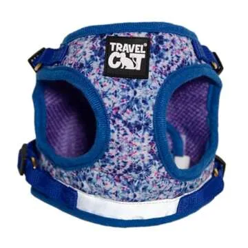 Travel Cat Harness and Leash Set - Adjustable Fit Mesh Cat Harness and Reflective Strap - Comfort Es...