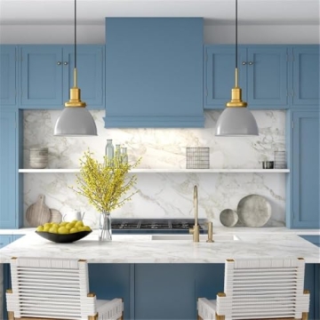 Madison 12" Pendant Light with Matte Gray and Brass Finish