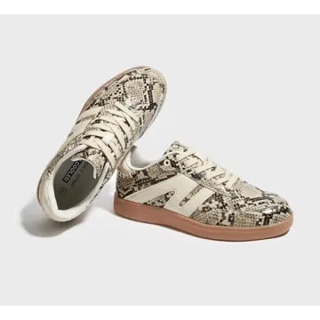 Suede & Leather Lucky Step Retro Sneakers for Women