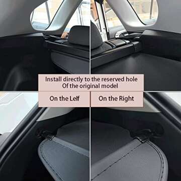 Viwinka RAV4 Cargo Cover Compatible with 2019 2020 2021 2022 Toyota Rav4 Accessories Retractable Trunk Security Cover Shielding Shade (Black/Canvas)