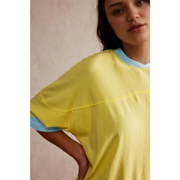 Songling Women's Oversized Cotton Summer Tee Shirt