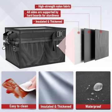 FANGSUN Grill Caddy for Easy Outdoor Cooking Organization