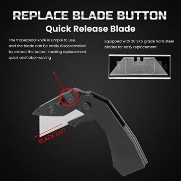 Lichamp 6 Pack Utility Knife Set with Quick Change Blades