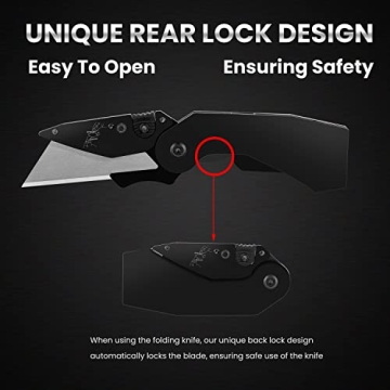 Lichamp 6 Pack Utility Knife Set with Quick Change Blades