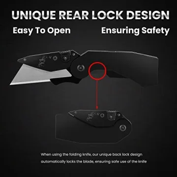 Lichamp 6 Pack Utility Knife Set with Quick Change Blades