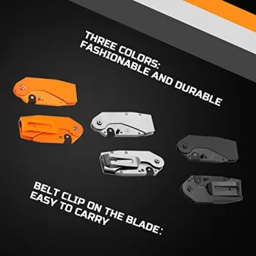 Lichamp 6 Pack Utility Knife Set with Quick Change Blades