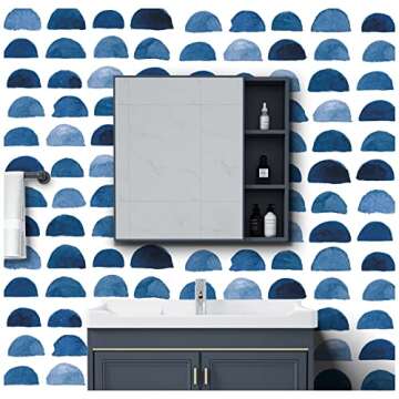 HAOKHOME Peel and Stick Watercolor Wallpaper, 17.7" x 9.8'