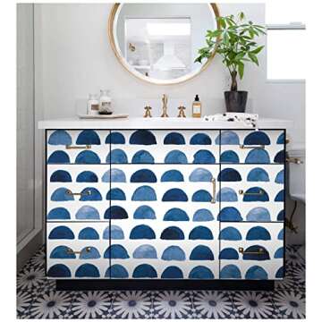 HAOKHOME Peel and Stick Watercolor Wallpaper, 17.7" x 9.8'