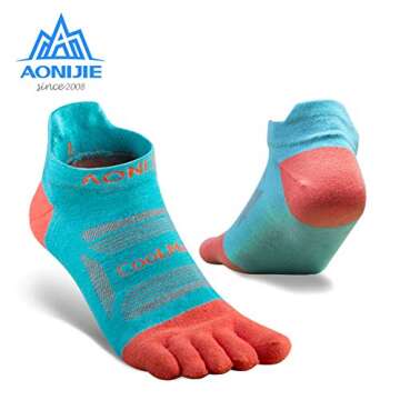 AONIJIE High Performance Five Finger Athletic Socks