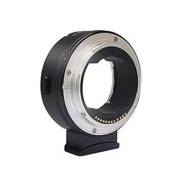 Mcoplus EF-EOS R Electronic Auto Focus Lens Mount Adapter for Canon EF/EF-S Lens to Canon EOS R Camera Body